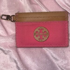 Tory Burch slim keychain card case